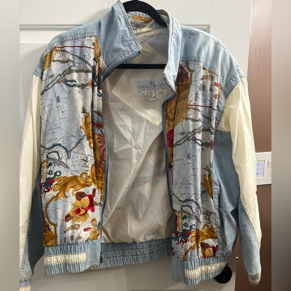 Vintage Map Print Jacket